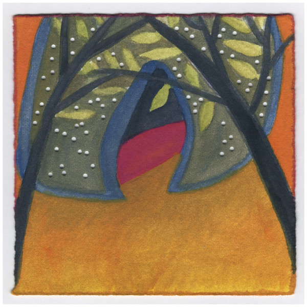 The Hollow Sycamore with Tiny White Mushrooms #265 by Raya Bodnarchuk, Estate, Image 1.
