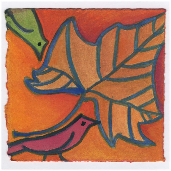 We Have a First Leaf of Fall. Sycamore. #273 by Raya Bodnarchuk, Estate, Image 1.