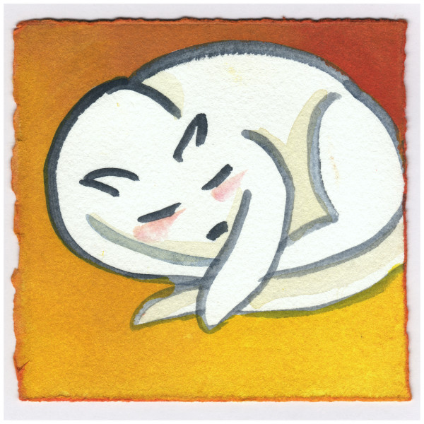 The Cat is Sleeping. #274 by Raya Bodnarchuk, Estate, Image 1.