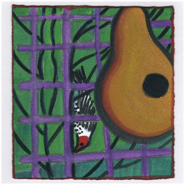 The Woodpecker and the Rose Vine. #311 by Raya Bodnarchuk, Estate, Image 1.