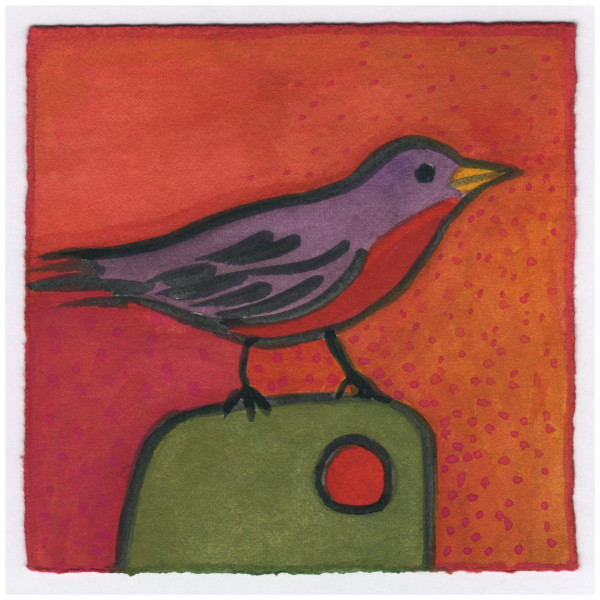 A Robin on the Rudder. Happy New Year ! 12/31/14. #388