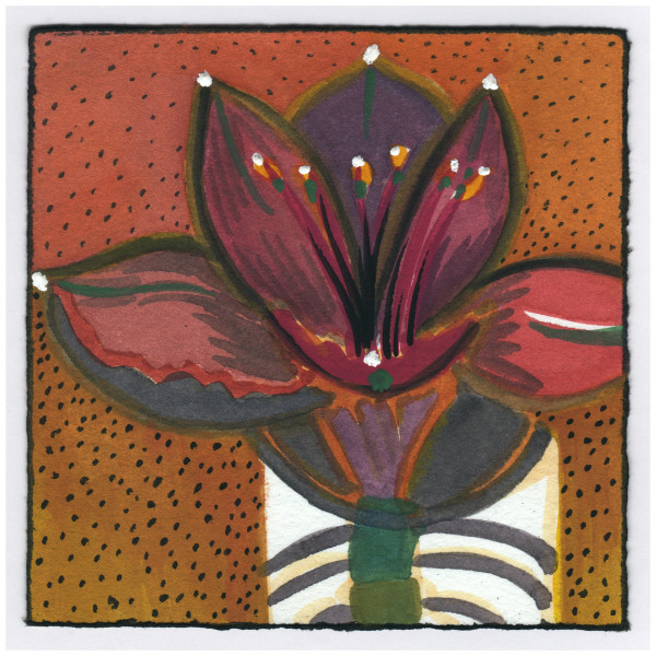 One Bud Was Broken Off but It Bloomed in Water. 1/16/15. #404