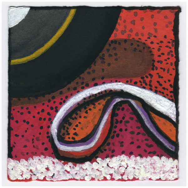 As the Ice Melts. A Rubber Band Near the Tire. #460