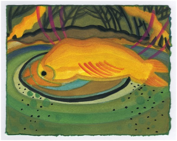 A Fish Jumping in the Canal. #467