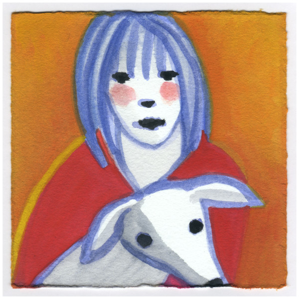 With a Dog. #528 by Raya Bodnarchuk, Estate, Image 1.
