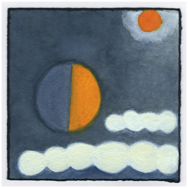 The Half Moon and Jupiter Earlier This Evening. #535 by Raya Bodnarchuk, Estate, Image 1.