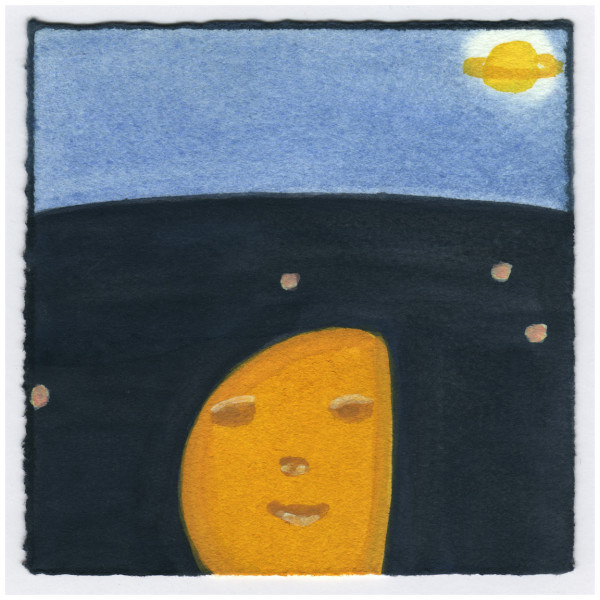 The Moon Below the Horizon in the East. #547 by Raya Bodnarchuk, Estate, Image 1.