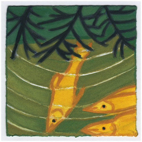Fish Swimming. #548 by Raya Bodnarchuk, Estate, Image 1.
