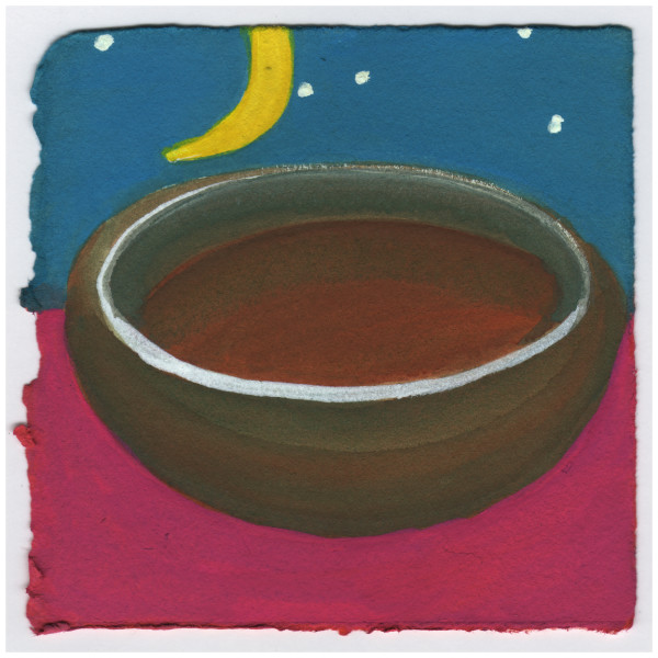 The Moon with Venus and Jupiter. #589 by Raya Bodnarchuk, Estate, Image 1.