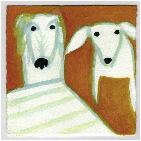 Bailey and Maggie by the Deck. #635