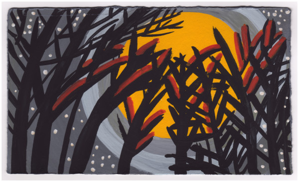 A Big Moon in the Trees. #693