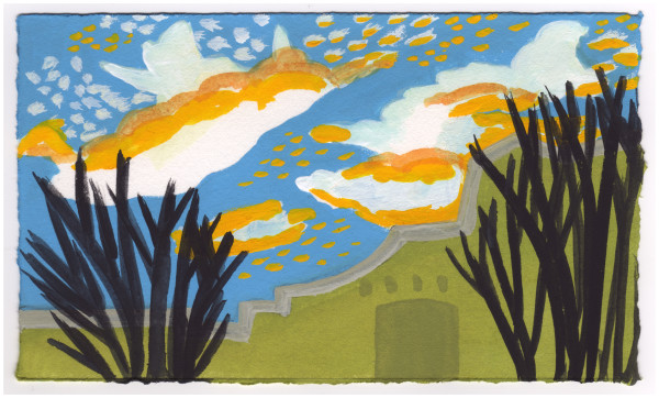 Sunset Clouds Above the Ballroom. #699