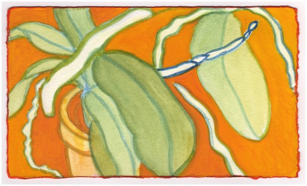 A New Flower Spike and Some Roots. #738 by Raya Bodnarchuk, Estate, Image 1.