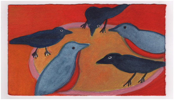 Robins and Starlings. #762 by Raya Bodnarchuk, Image 1.