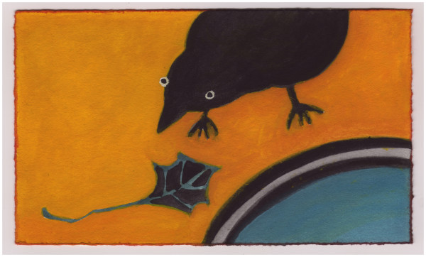 A Grackle and Ivy. #827 by Raya Bodnarchuk, Image 1.