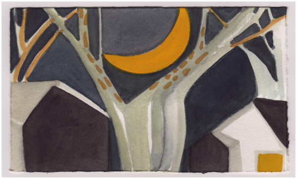 The Moon and the Sycamores. #831 by Raya Bodnarchuk, Estate, Image 1.