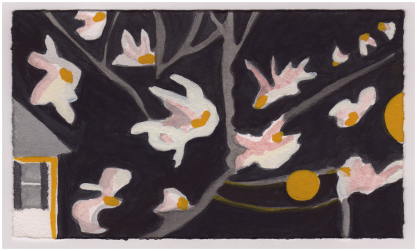 The Magnolias at Night. #833 by Raya Bodnarchuk, Estate, Image 1.