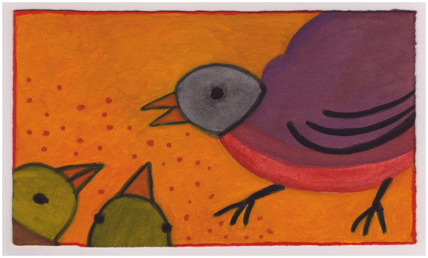 Three Birds. #846 by Raya Bodnarchuk, Estate, Image 1.