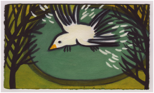 The Bird's Bath. #850 by Raya Bodnarchuk, Estate, Image 1.