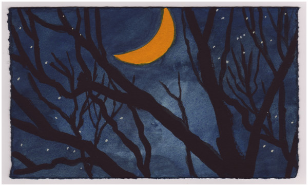 The Moon and the Sycamores. #862 by Raya Bodnarchuk, Estate, Image 1.