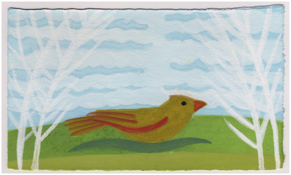 A Young Cardinal. #888 by Raya Bodnarchuk, Estate, Image 1.