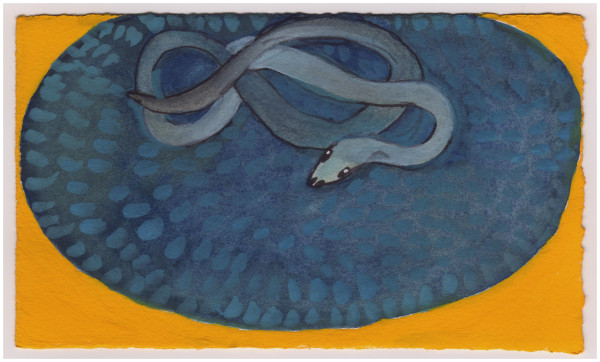 A Snake in the Boxwood. #889 by Raya Bodnarchuk, Estate, Image 1.