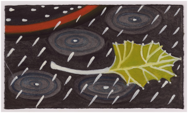 A Leaf in the Rain. #903 by Raya Bodnarchuk, Estate, Image 1.
