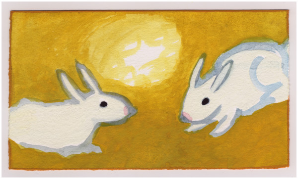 Rabbits This Afternoon. #918 by Raya Bodnarchuk, Estate, Image 1.