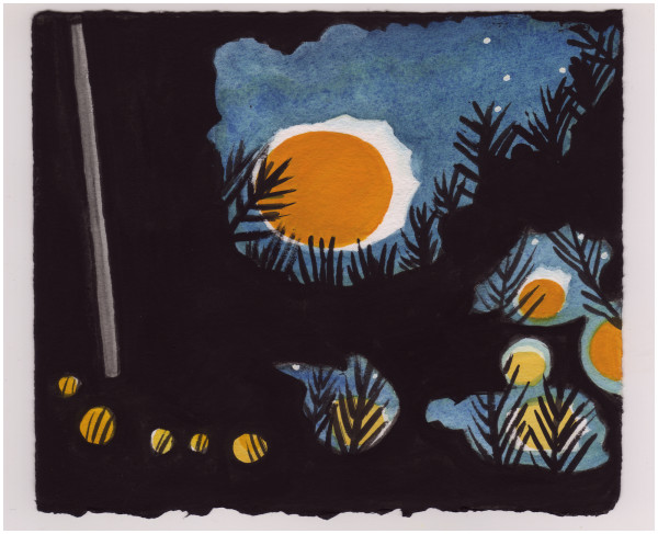 The Moon and Some Lights in the Neighborhood. #963