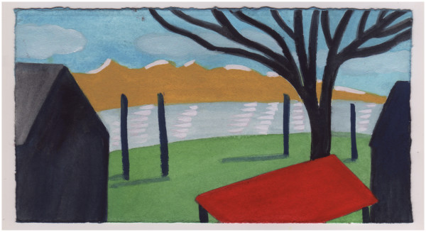 The Red Table By the River. #997