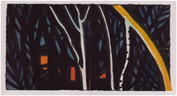 View of My Neighbors' House Through the Rose of Sharons and the Vines. #1000