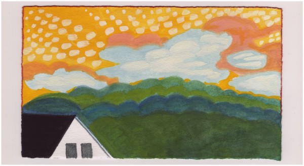 Evening Sky Over the Park. SW. #1025