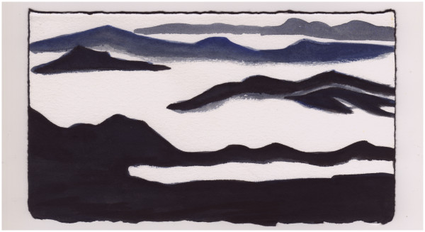 Cascade Mountains With Clouds. #1029