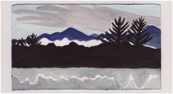 Fog Between the Mountains. #1034