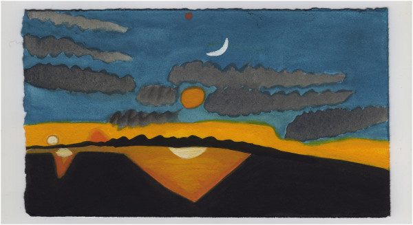 The Sliver Moon and Mars. #1157