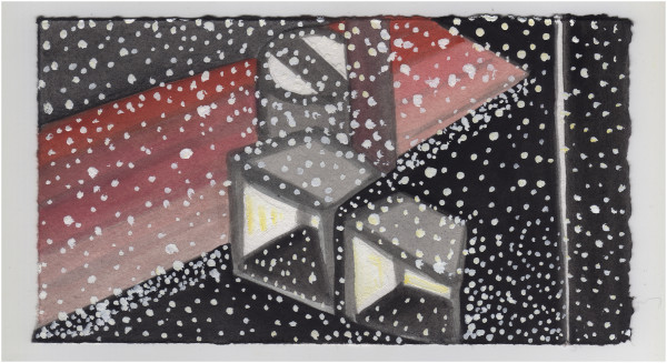 Snow on the Recycle Bins. #1199