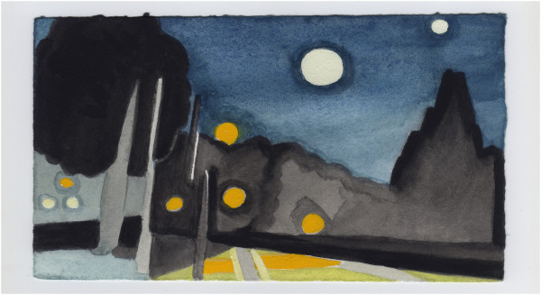 The Full Moon and Jupiter From Macarthur Boulevard. #1229