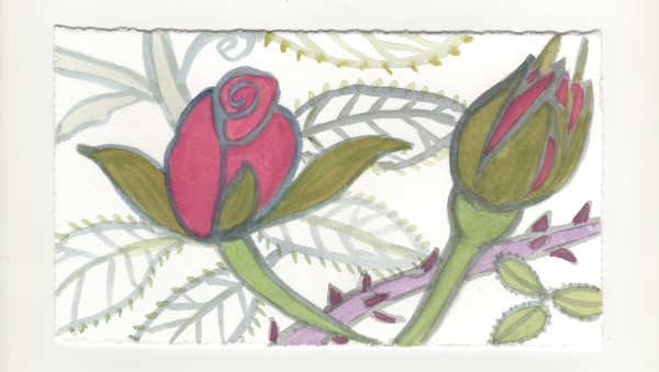 Two Roses and a Clover. #1281