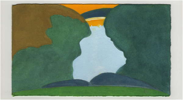 View South on the River. #1303