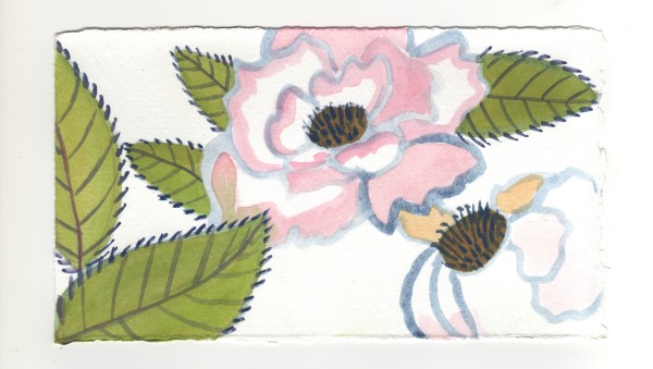 Two Older Roses. #1330