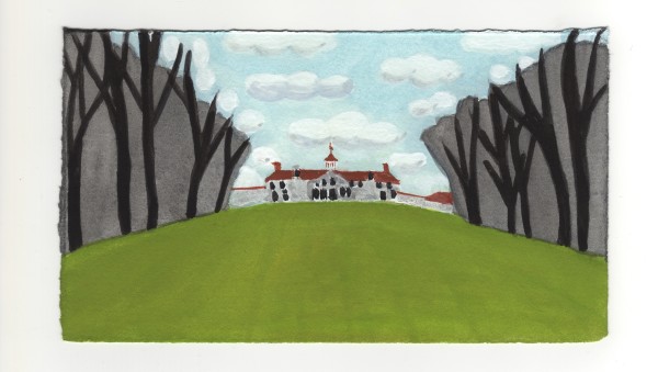 Some Clouds Over Mount Vernon. #1338