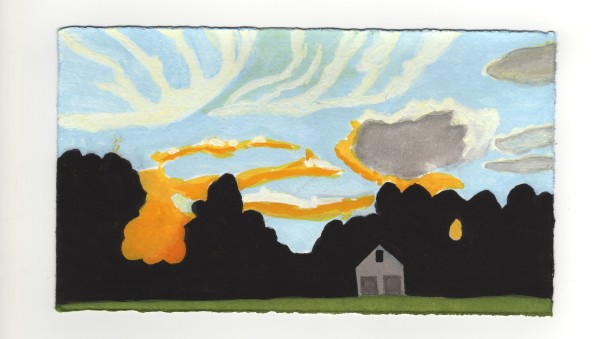 Some Gray Clouds. #1343