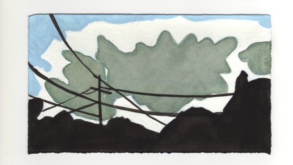 Big Clouds Over University Avenue. #1344