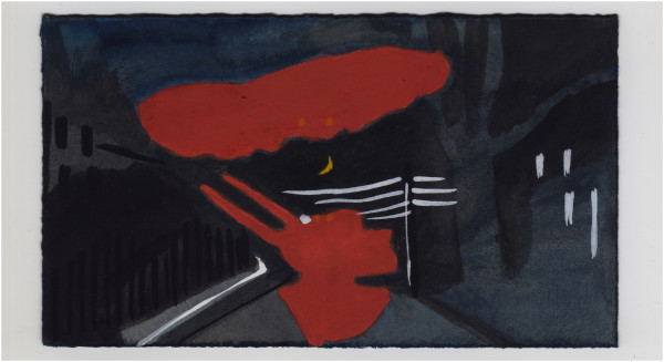 The Sliver Moon Over Harvard Avenue. #1453