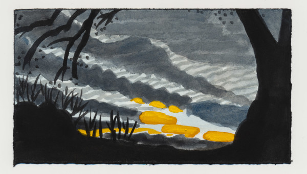 The Sunset from the Post Office Driveway. #1483