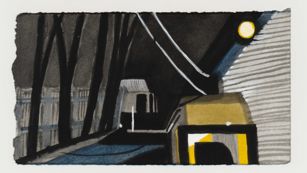 The Driveway Beside the Post Office Tonight. #1485