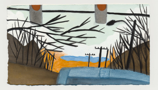 A Blue Cloud Across the Bridge at Sunset. Glen Echo to Cabin John. #1499