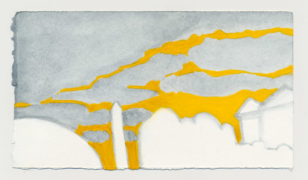 The National Gallery and the Washington Monument. #1505