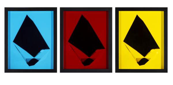 Blue, Red, Yellow Diamond ( separate pieces) by Aaron Farley