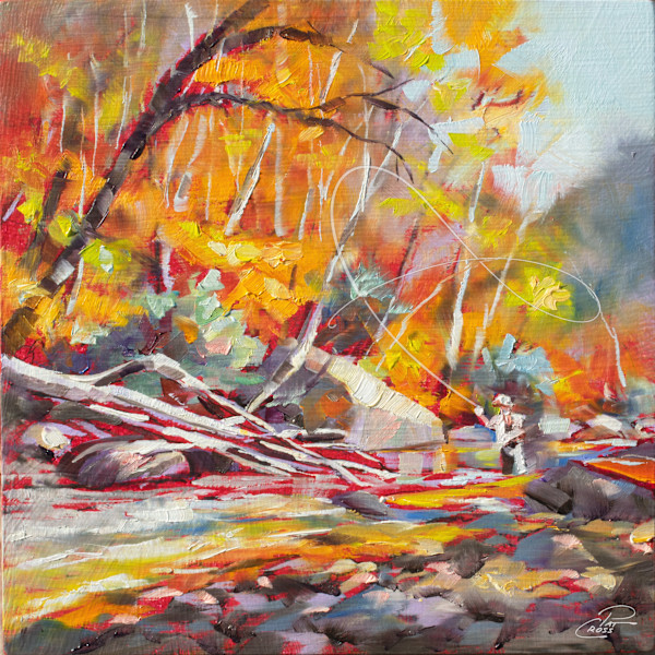Autumn Casting by Pat Cross